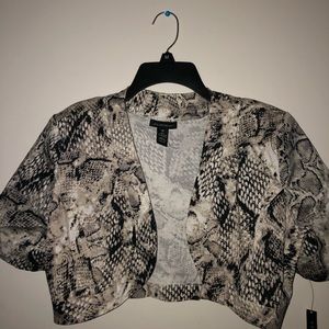 Snake print dress top